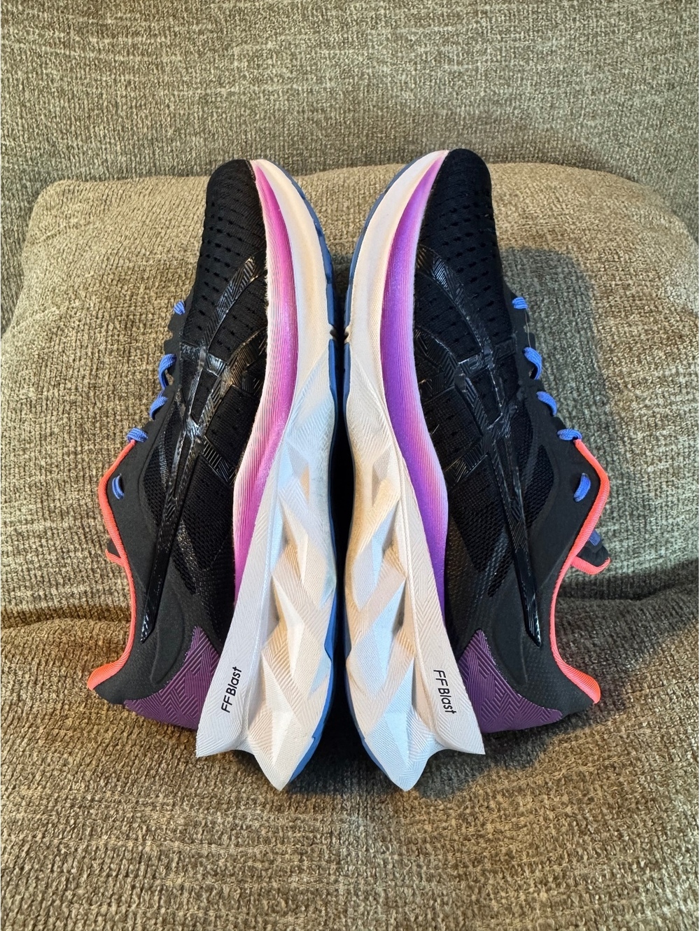 ASICS Novablast 1 Running Shoes Black Purple Orange Women's 7.5 - Picture 9 of 12